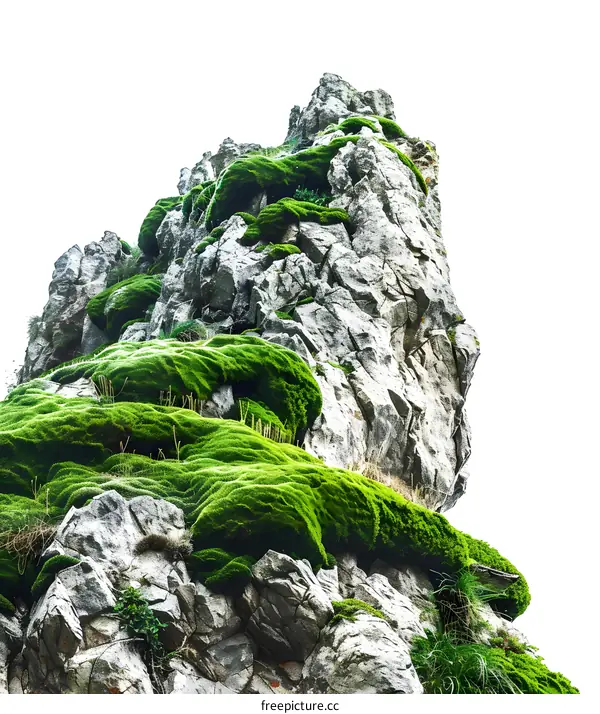 Close Up of Moss Covered Rock