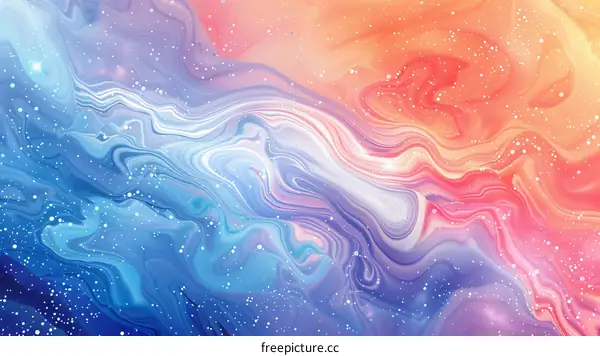 Abstract Colorful Marble Texture Background