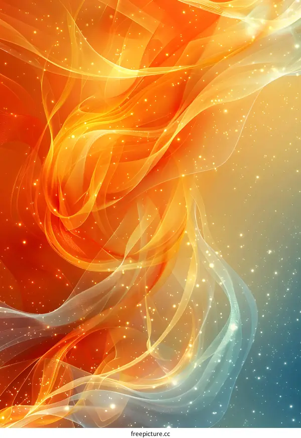 Orange and Blue Abstract  Background