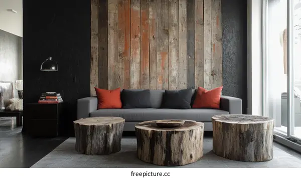 Modern Rustic Living Room Interior Design