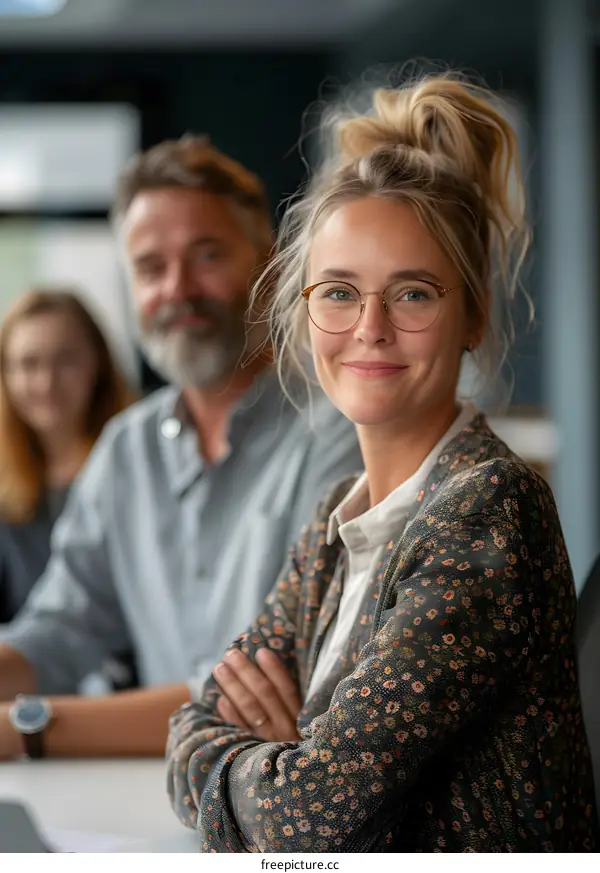portrait of a young businesswoman smiling at the camera