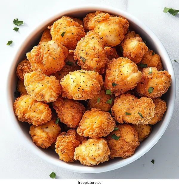 Crispy Fried Food in a Bowl