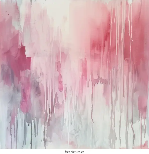 Pink and grey watercolor painting