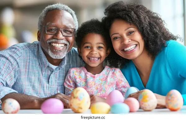 Happy Easter Family Portrait