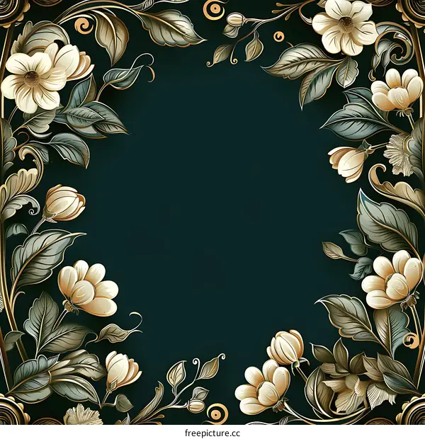 Hand-painted flower decorative painting