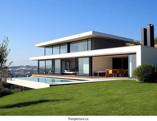 Modern Minimalist House with Swimming Pool