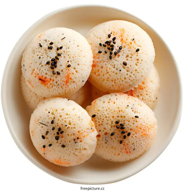 Steamed Rice Cakes in a Bowl