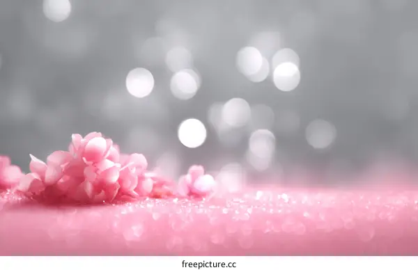 Pink Flowers with Bokeh Background