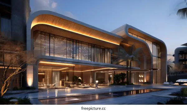 Modern Architectural Design of a Luxury House