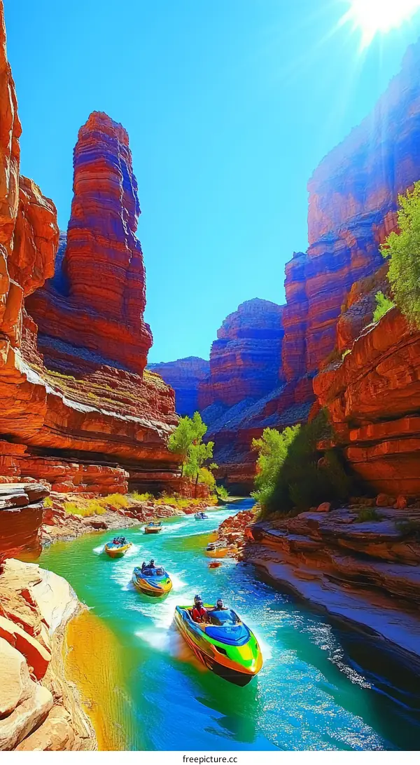 Colorful Canyon River Boating Adventure