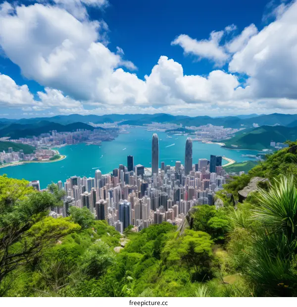 Hong Kong Skyline from Victoria Harbour