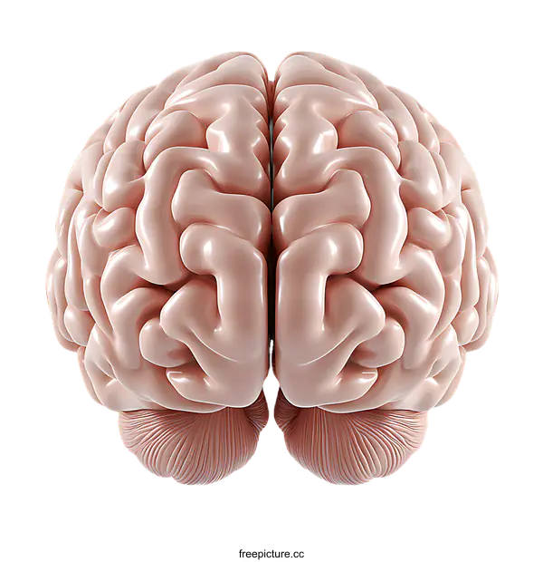 [Transparent Background PNG]Human Brain Anatomy Illustration