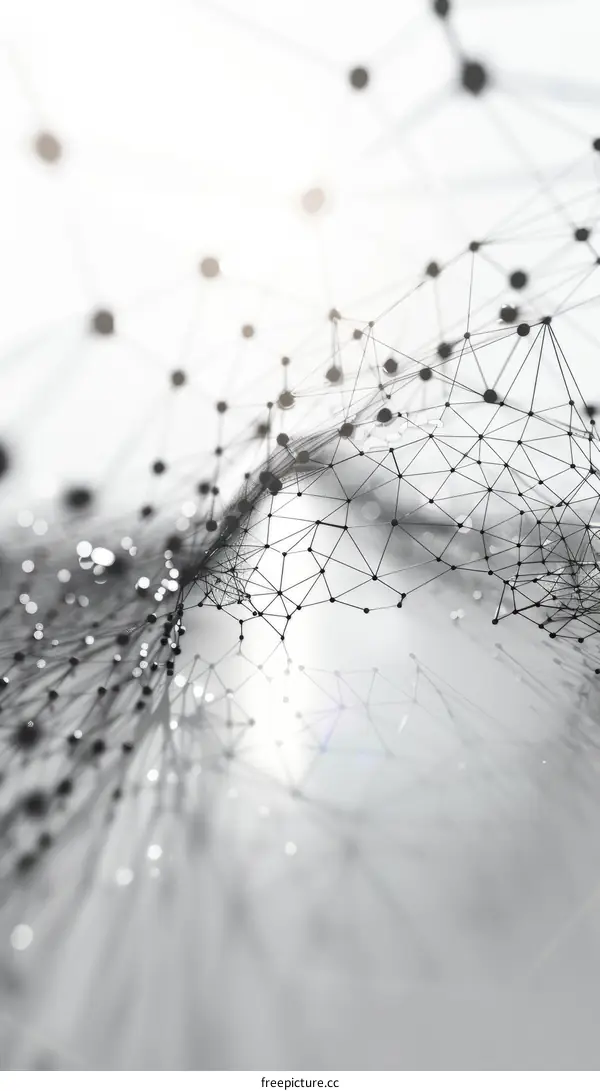 Abstract Computer Network Illustration