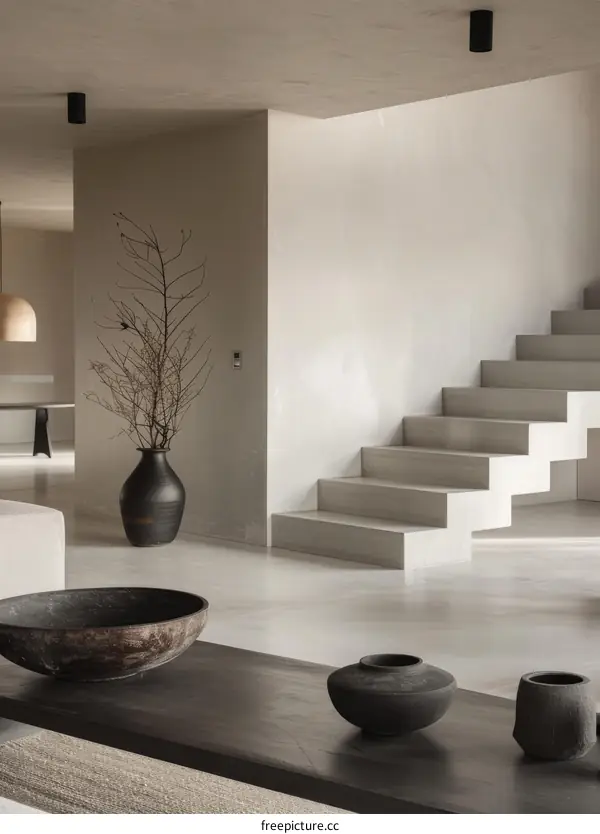 Staircase in a modern house