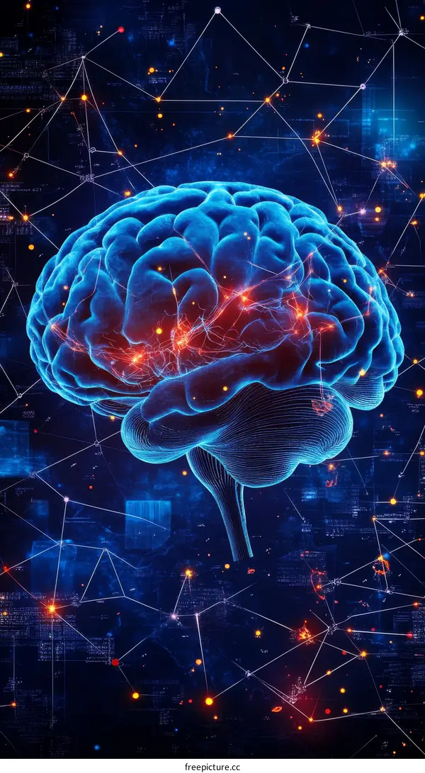 Digital Representation of the Human Brain with Neural Connections