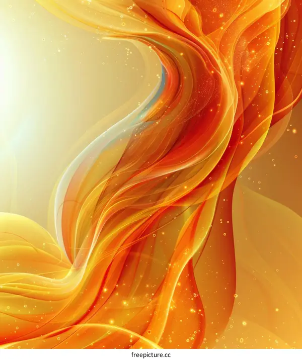 Golden Silk Waves: Luxury and Elegance