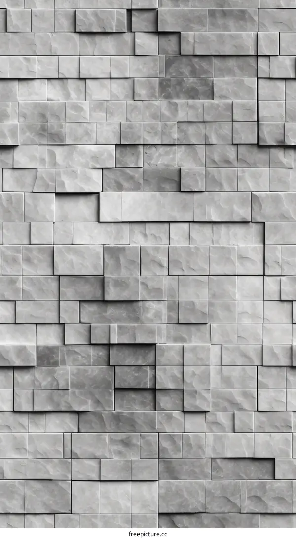 Gray White Marble Tiles Background