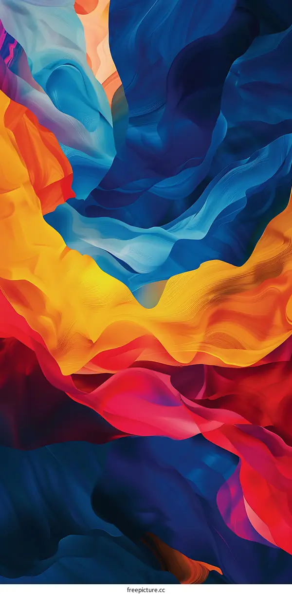 Abstract Colorful Swirling Background