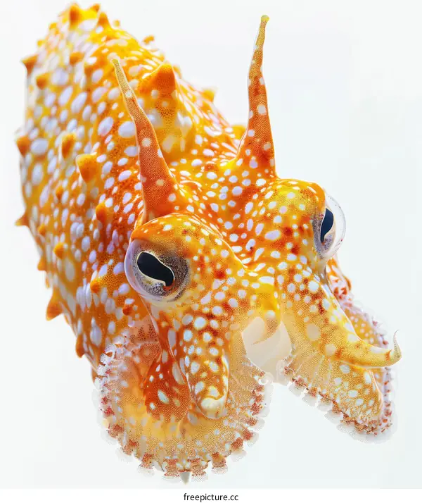 A Flamboyant Cuttlefish Flutters in the Water