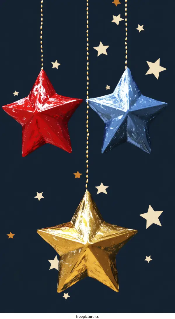 Hanging Stars Decorative Design