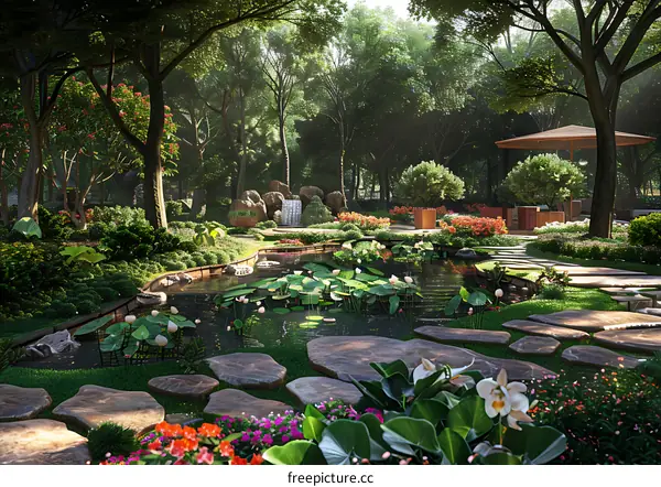 The landscape design renderings