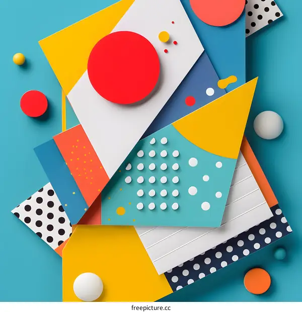 Abstract Geometric Shapes Background Design