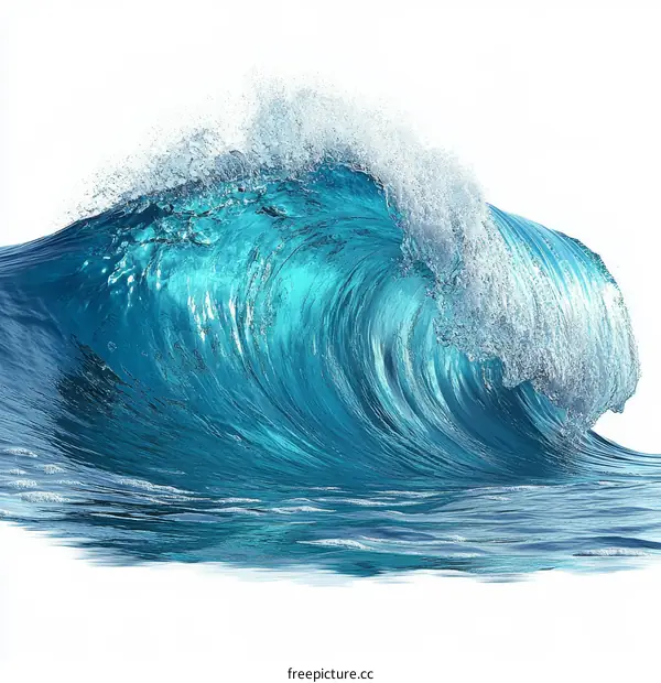 Powerful Ocean Wave Crashing