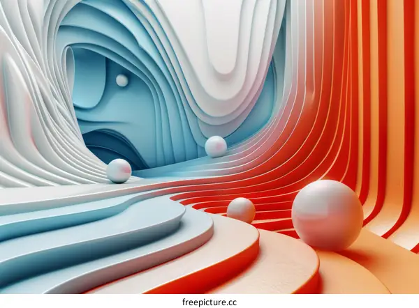 Abstract Colorful Geometric Shapes Background