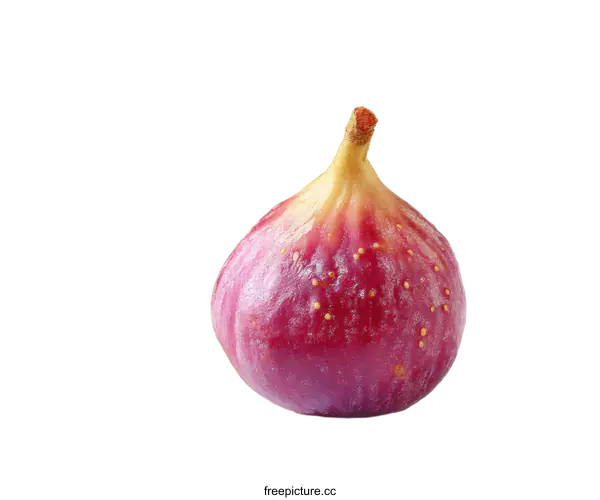 [Transparent Background PNG]Fresh Fig with Leaves Close-up