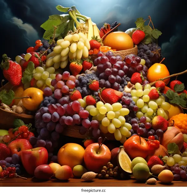 Abundant Fruit Display