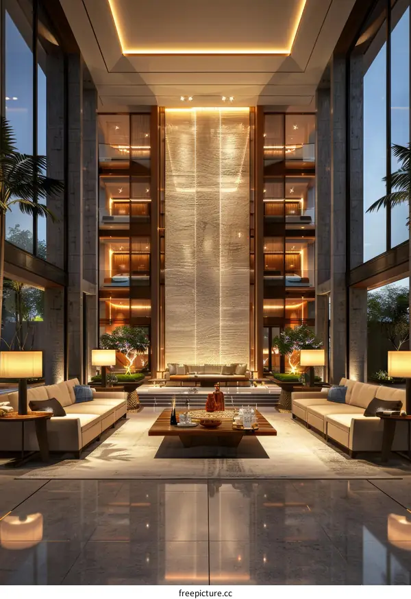 Luxury Modern Lobby Interior Design