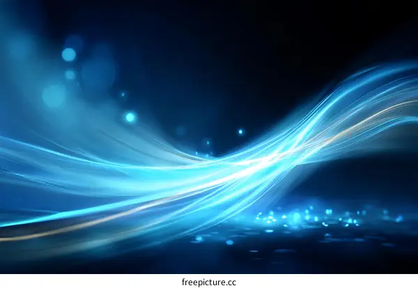 Abstract Light Blue Wave Background Design