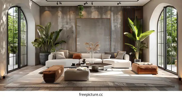 Modern minimalist living room