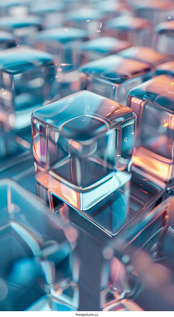 Abstract Geometric Ice Cubes