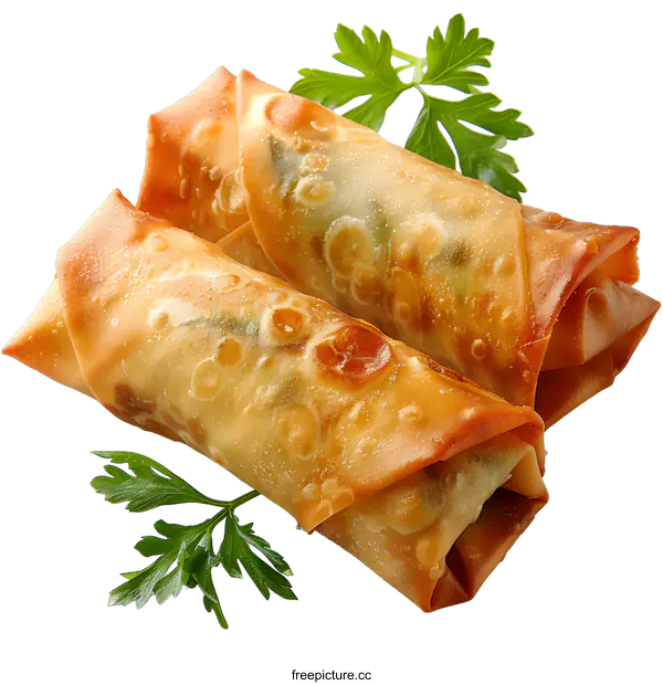 [Transparent Background PNG]Deep-fried spring rolls