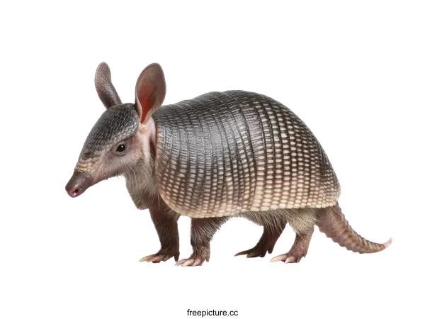 [Transparent Background PNG]Adorable Armadillo in Studio Portrait