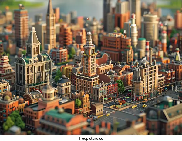 Miniature Cityscape Architecture