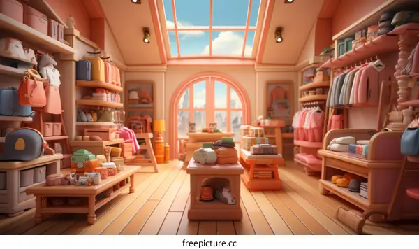 A Cozy Peachy Clothing Store