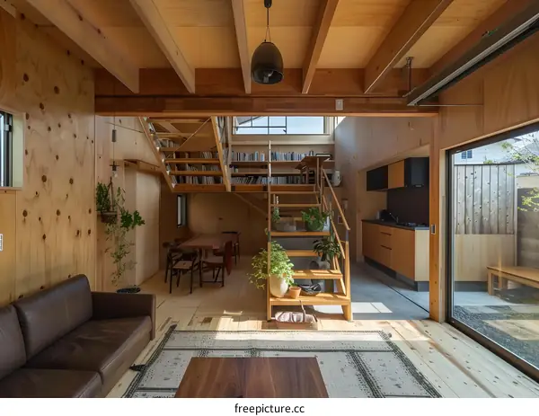 Modern Open Concept Home With Wood Interior Design