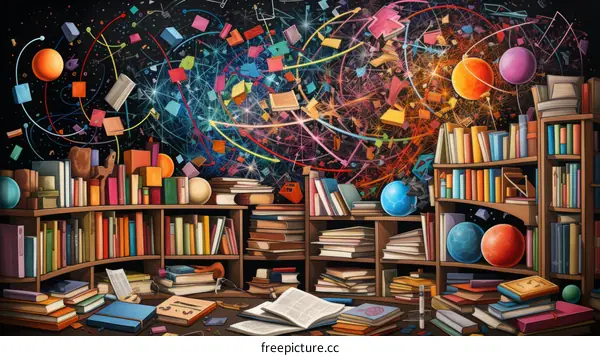 Abstract Shapes and Cosmic Wonders in a Library