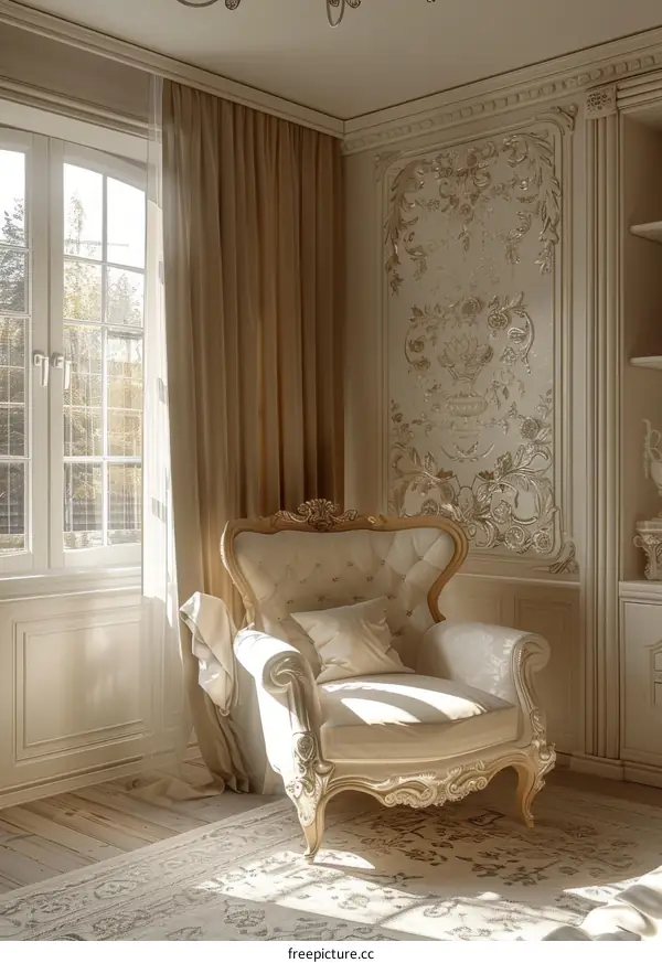 Elegant European-Style Living Room