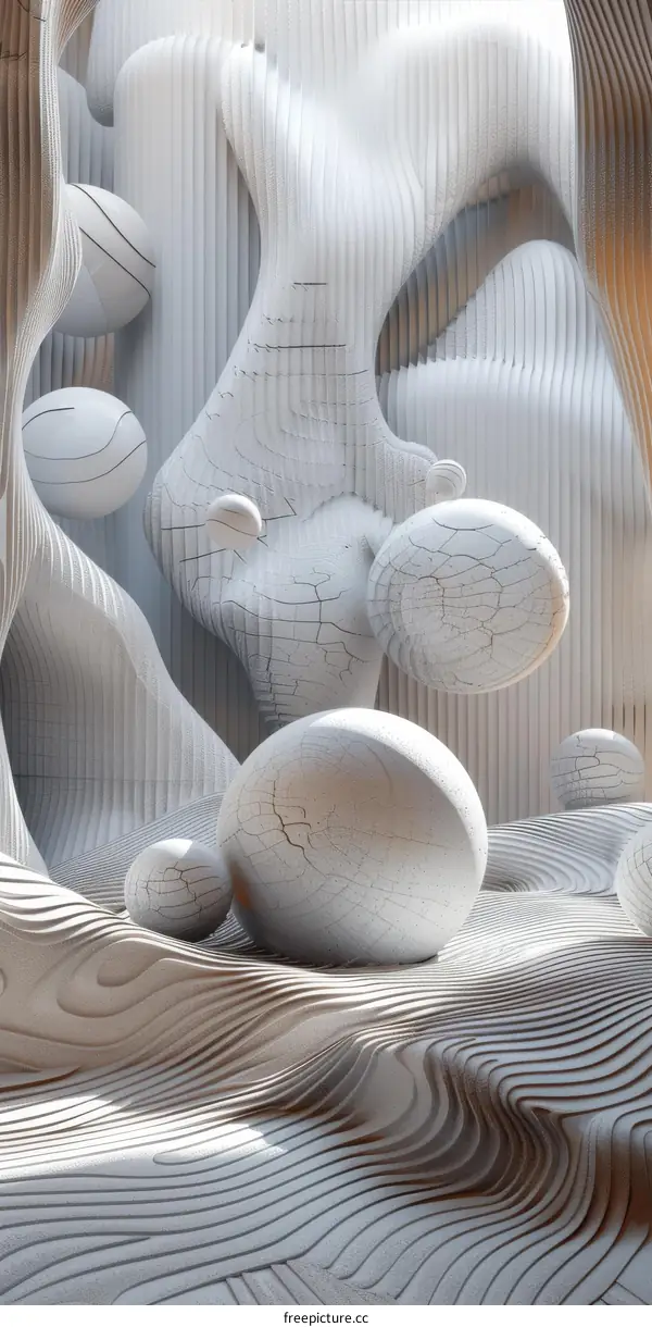 Abstract White Architectural Design