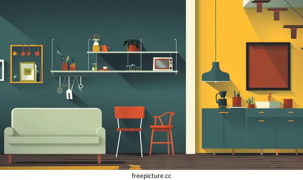 Modern Kitchen Interior Design with Minimalist Furniture