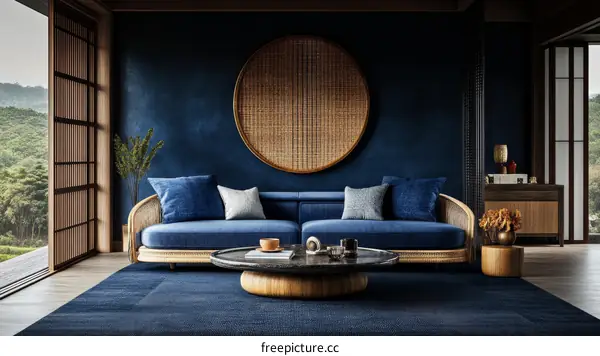 Modern Japanese Living Room Interior Design