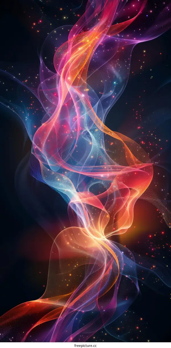 Nebula in Vibrant Hues of the Cosmos