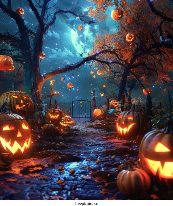 Halloween Pumpkin Jack O Lantern