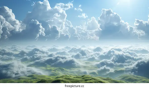 Above the Clouds Heavenly Landscape