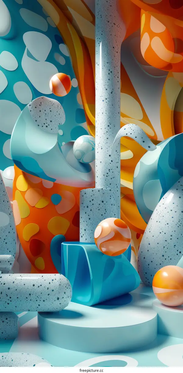 Abstract Geometric Shapes Illustration