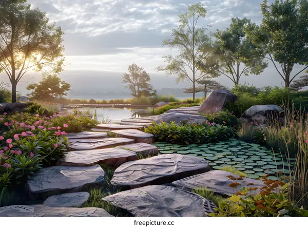 The path to a secluded paradise