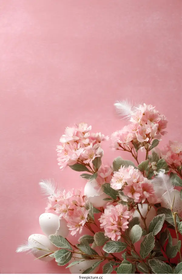 Pastel Pink Easter Floral Arrangement